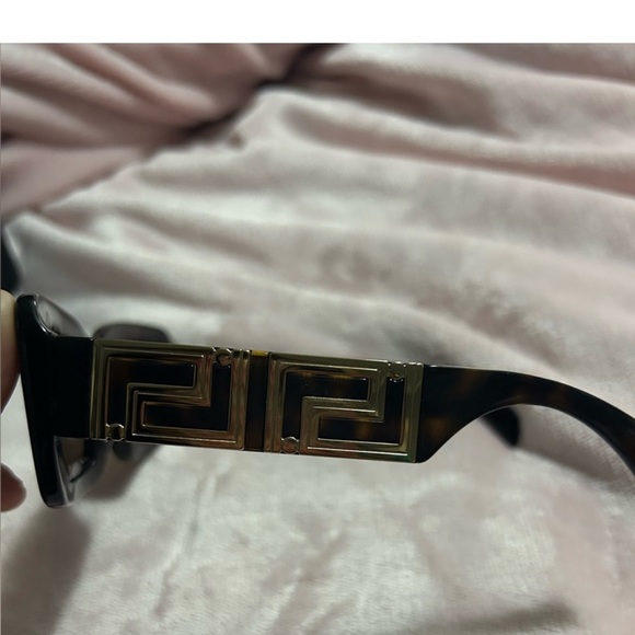 Versace Tortoise Shell Sunglasses with Gold Accents - Picture 8 of 10
